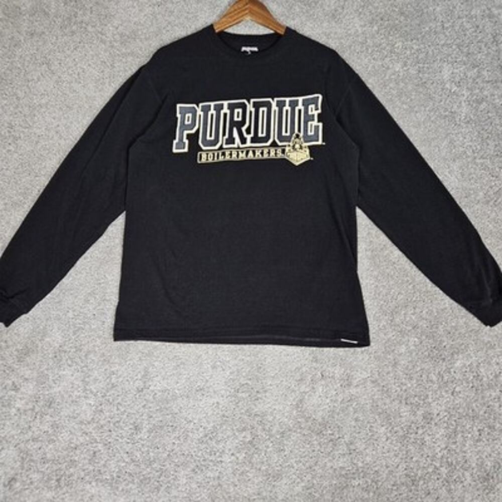 Jansport Purdue Boilermakers T-Shirt Adult Large Black Tee Collegiate College